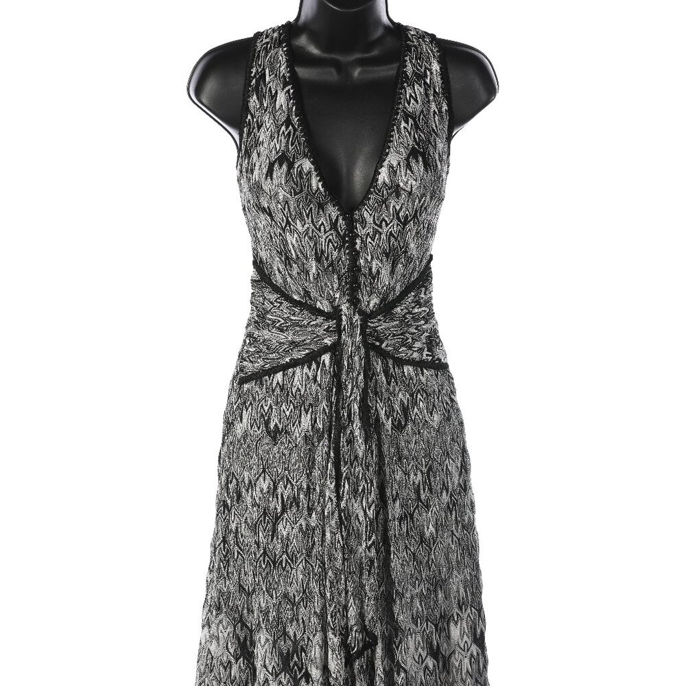 Missoni Black & White Printed Sleeveless Dress